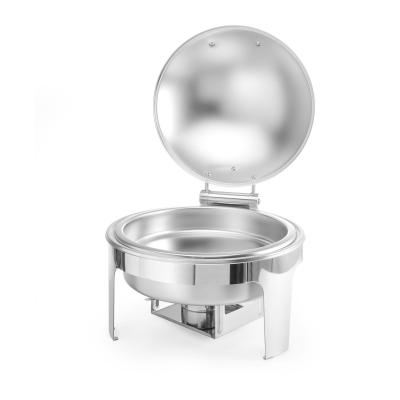 Chafing kulatý, saténový vzhled, HENDI, Profi Line, 6L, 465x420x(H)320mm | 470282